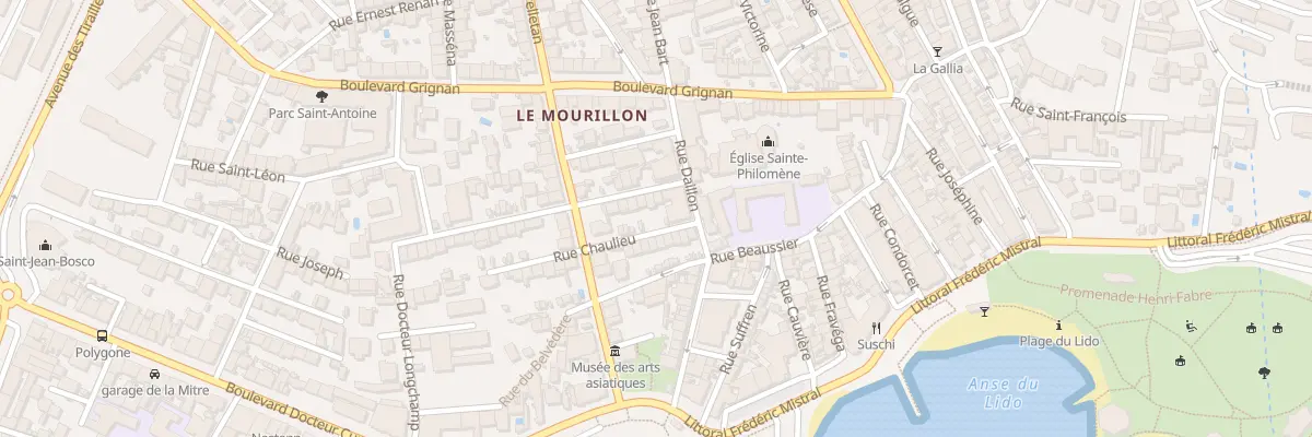 Plan du 5 Rue Duquesne à Toulon