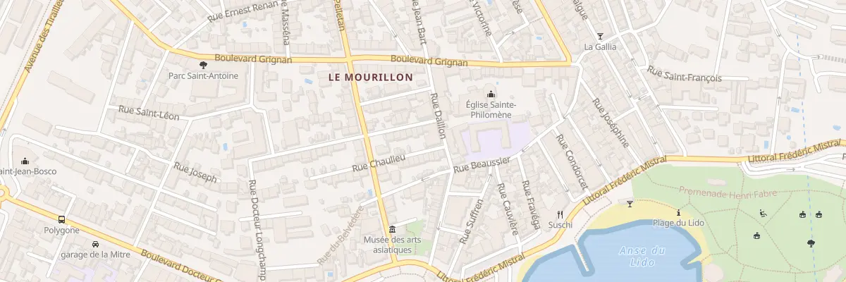 Plan du 3 Rue Duquesne à Toulon
