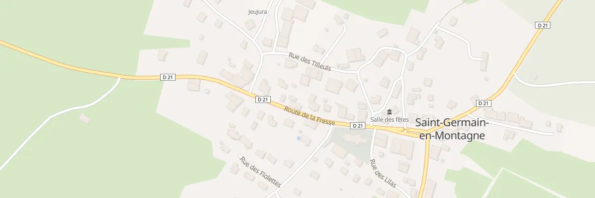 Plan du 7 Rte de la Fresse à Saint-Germain-en-Montagne