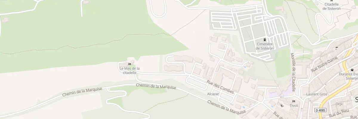 Plan du 416 Rue des Combes à Sisteron