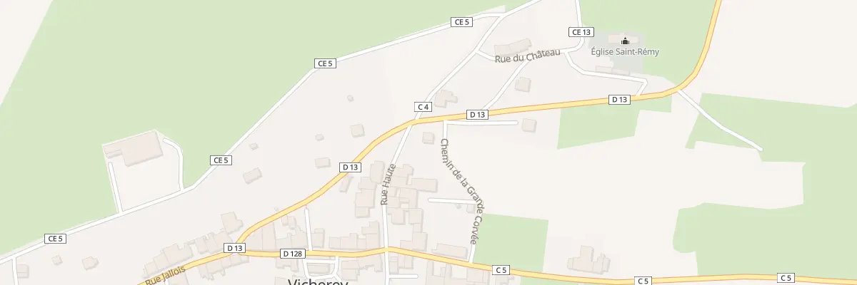 Plan du 2 Che de la Gde Corvee à Vicherey