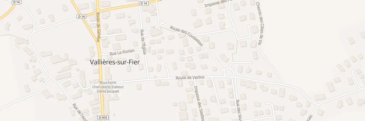 Plan du 278 Rte des Combettes à Vallières-sur-Fier