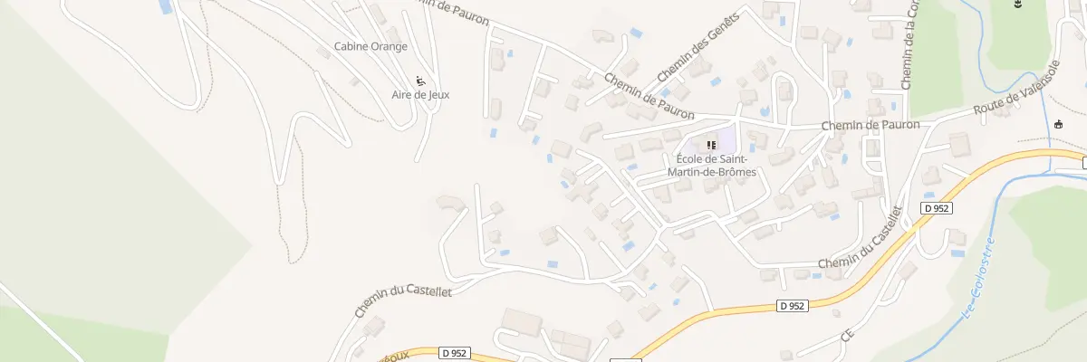 Plan du 7030 Le Castellet à Saint-Martin-de-Brômes