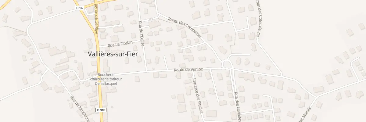 Plan des Combettes à Vallières-sur-Fier