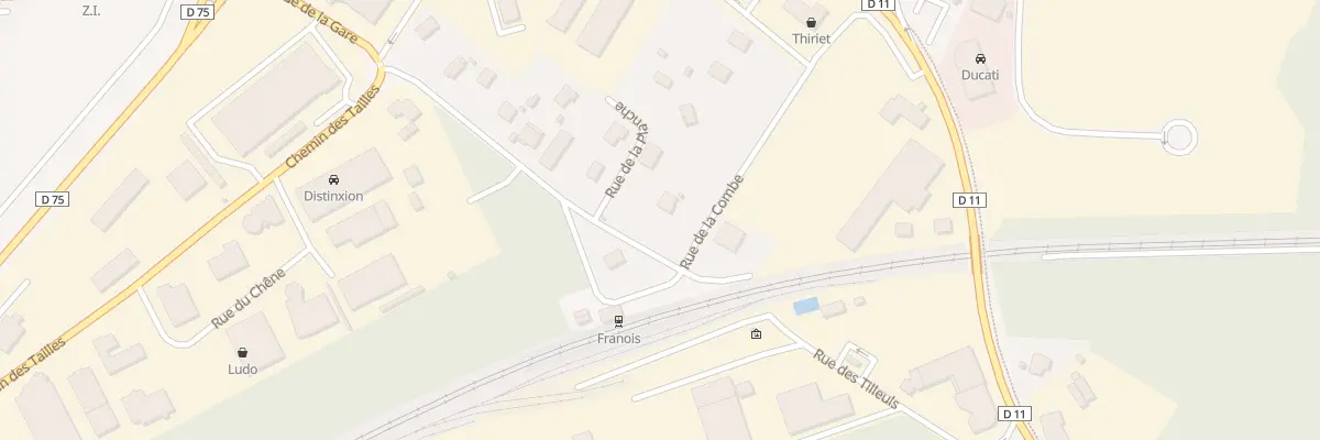 Plan du 15 Rue de la Gare à Franois