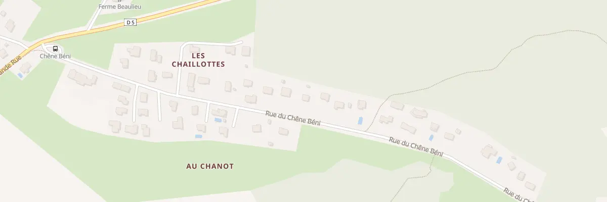 Plan du 21 Rue du Chêne Bénit à Pelousey
