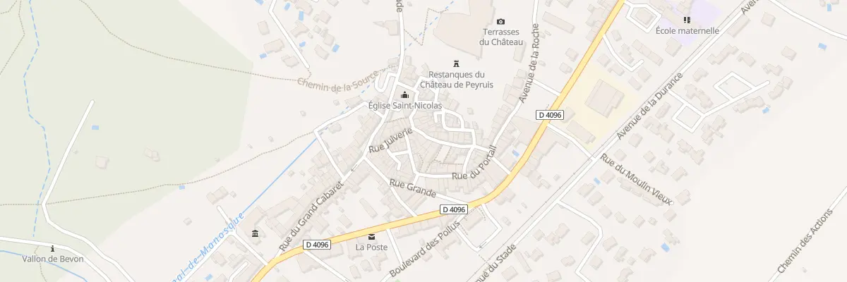 Plan du 79 Rue des Barricades à Peyruis