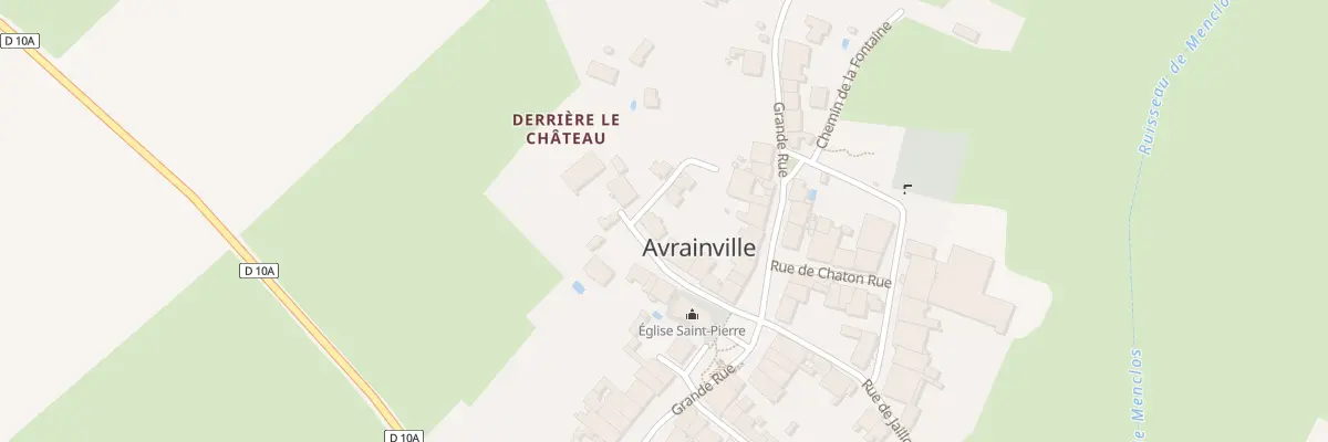 Plan du 8 Rue du Château à Avrainville