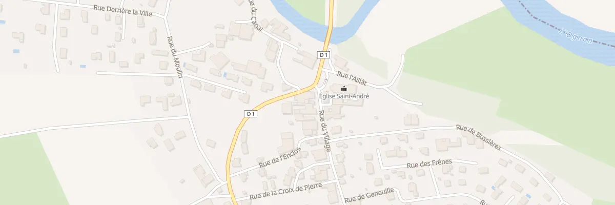 Plan de Au Village à Cussey-sur-l’Ognon