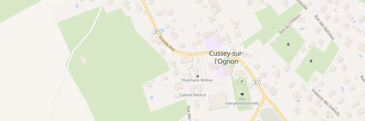 Plan du 10 Grande Rue à Cussey-sur-l’Ognon