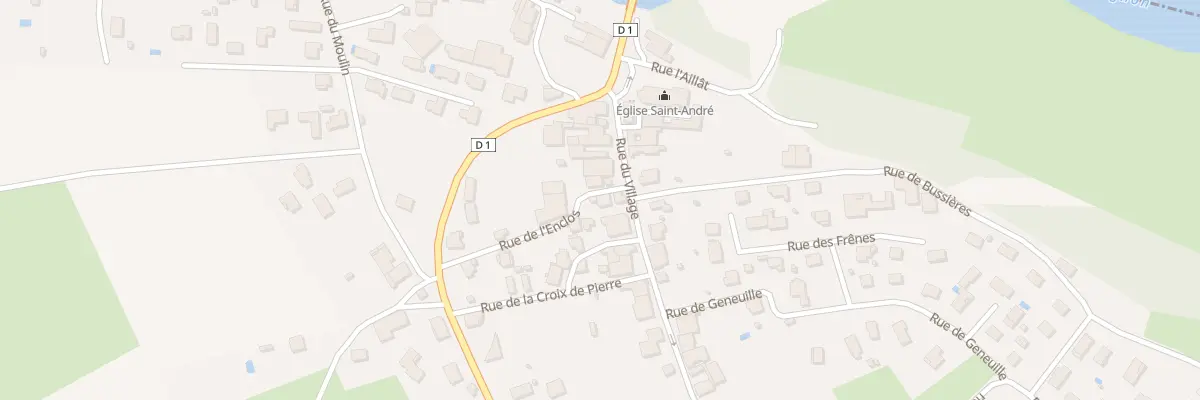 Plan du 1 Rue de l’Enclos à Cussey-sur-l’Ognon
