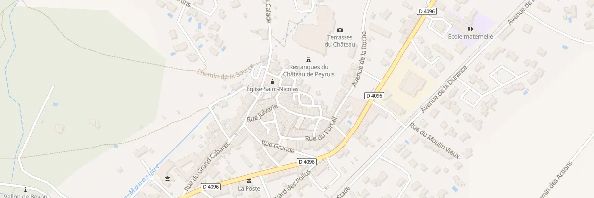 Plan du 65 Qrt de la Terrasse à Peyruis