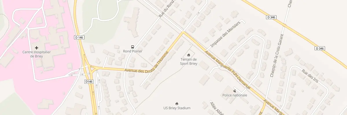 Plan du 24 Av des Droits de l’Homme à Val de Briey