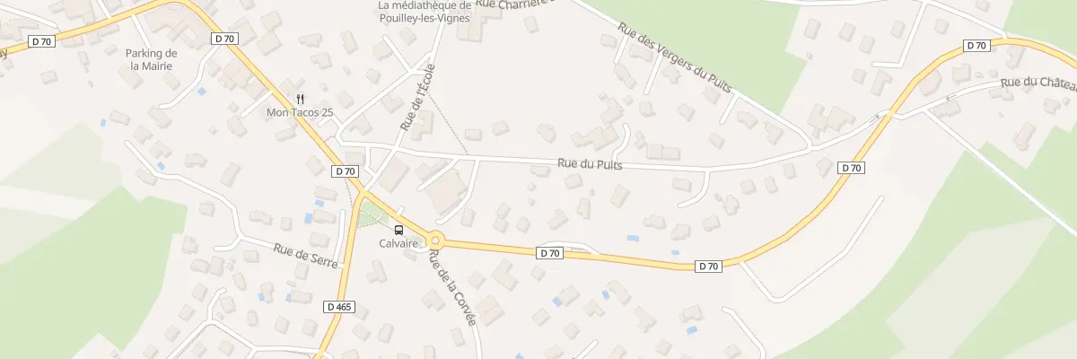 Plan du 6 Rue du Puits à Pouilley-les-Vignes