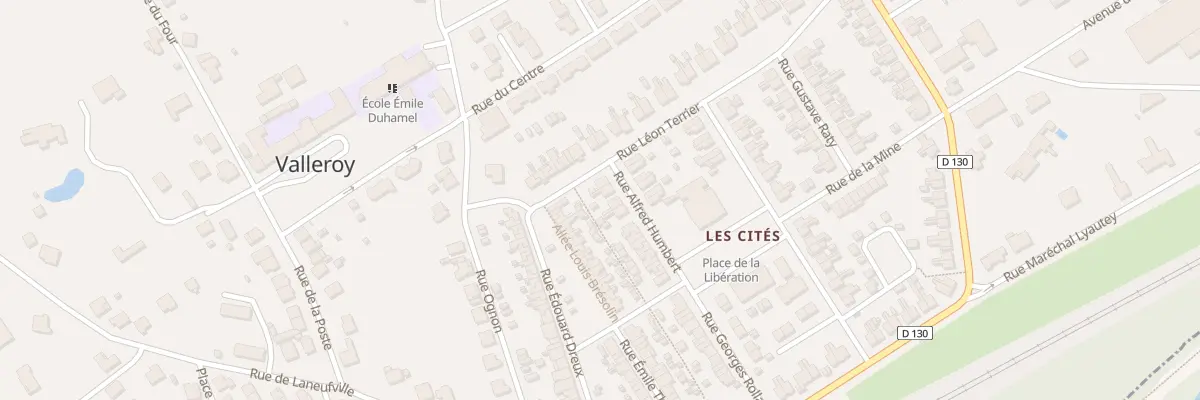 Plan du 21 Rue Alfred Humbert à Valleroy