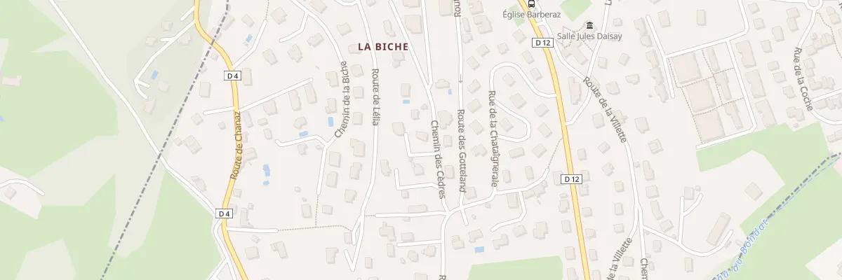 Plan du 111 Che des Cèdres à Barberaz