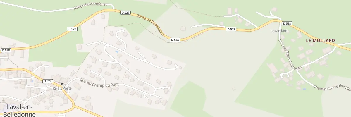Plan du 681 Rue du Champ du Pont à Laval-en-Belledonne