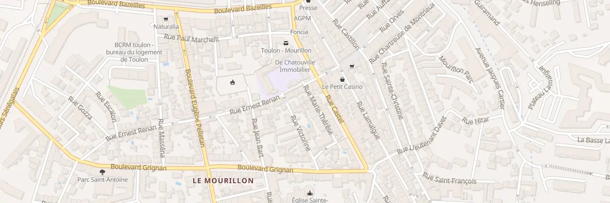 Plan du 20 Rue Marie-Thérèse à Toulon