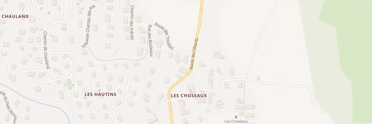 Plan du 970 Rte des Triollets à Grésy-sur-Aix