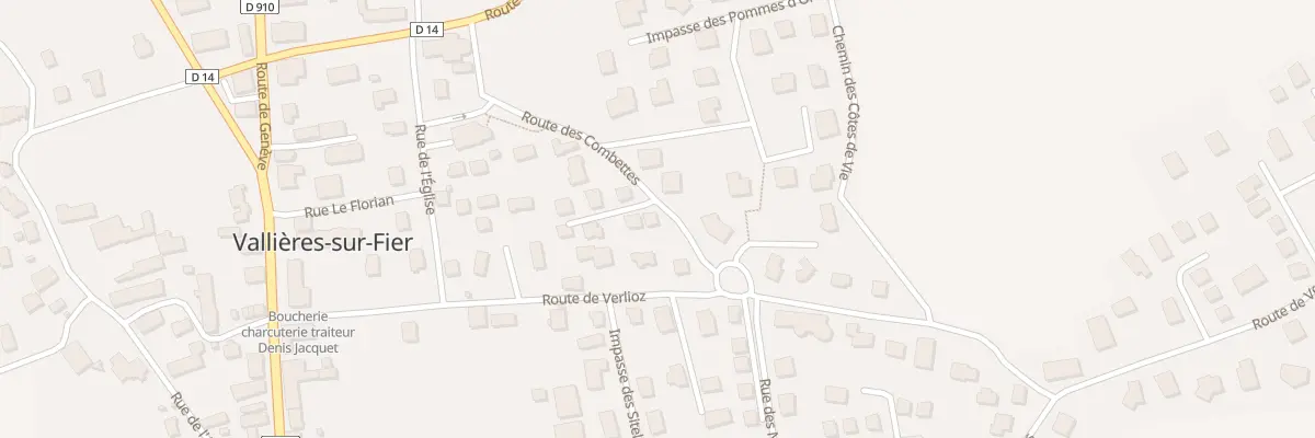 Plan du 220 Rte des Combettes à Vallières-sur-Fier