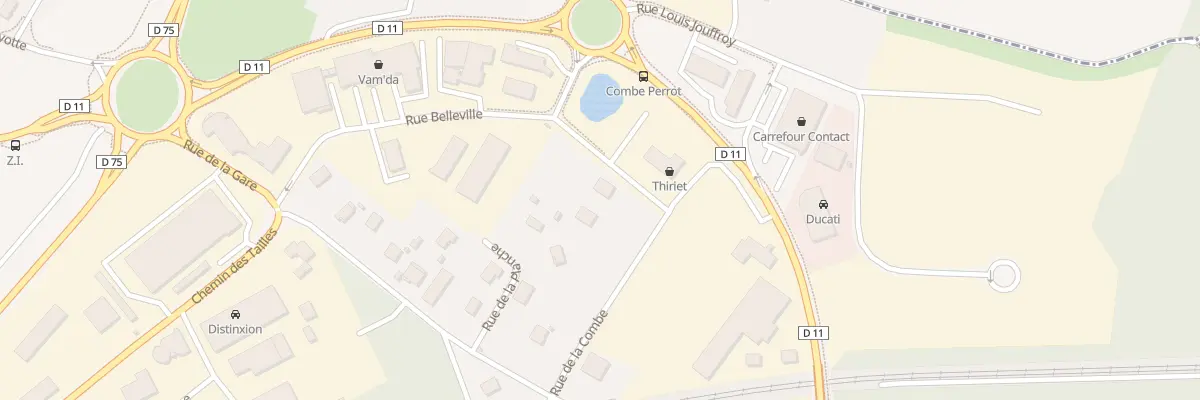 Plan du 1D Rue de Belleville à Franois