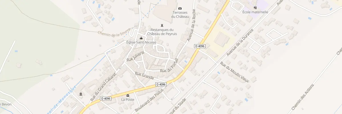 Plan du 14 Rue des Barricades à Peyruis