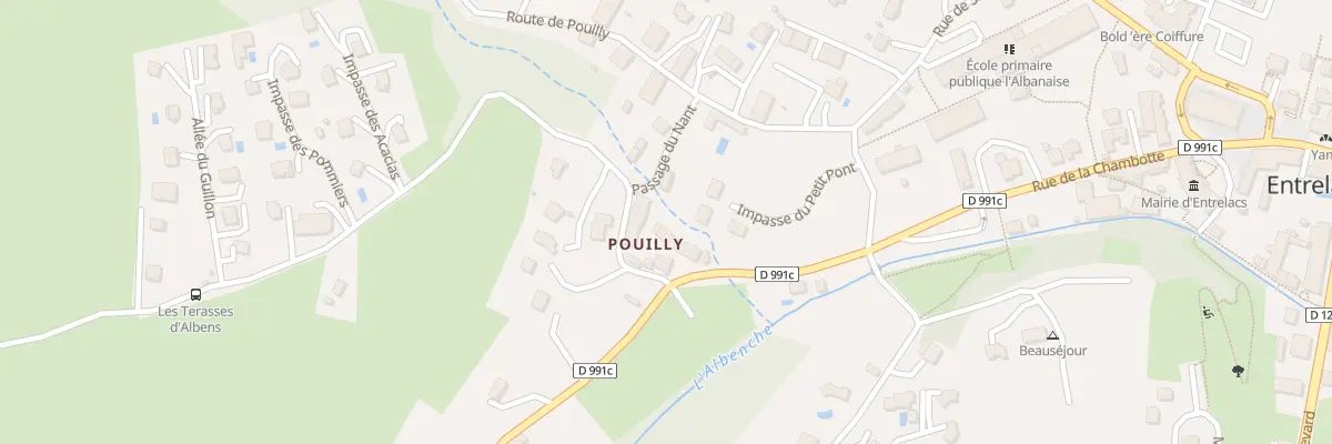 Plan du 384 Rue de la Chambotte à Entrelacs