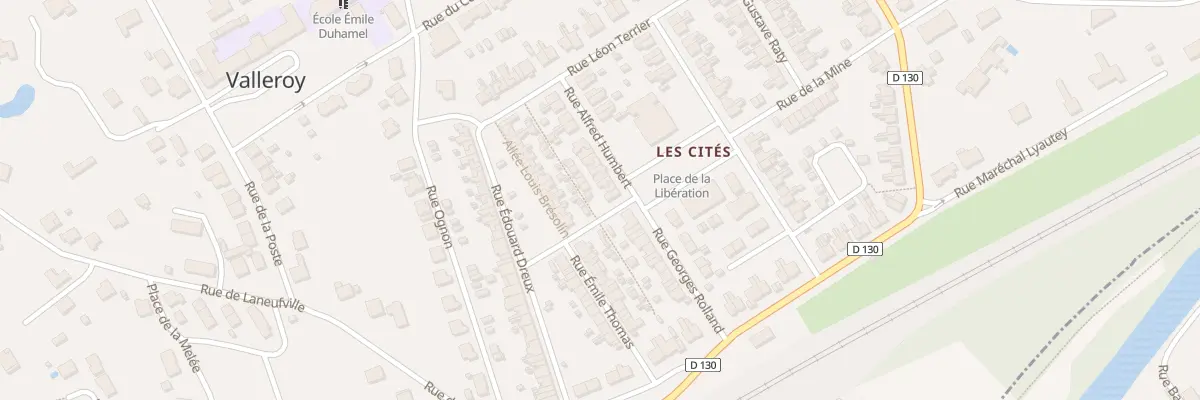 Plan du 1 Rue Alfred Humbert à Valleroy