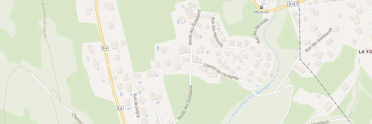 Plan du 2 Rue des Trois Mortiers à Barberaz