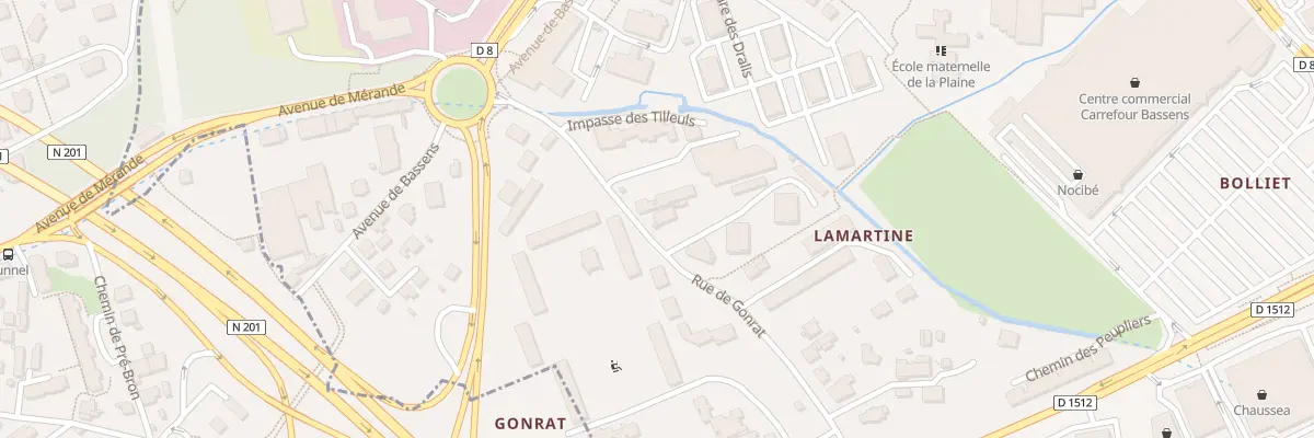 Plan du 153 Che de Gonrat à Bassens