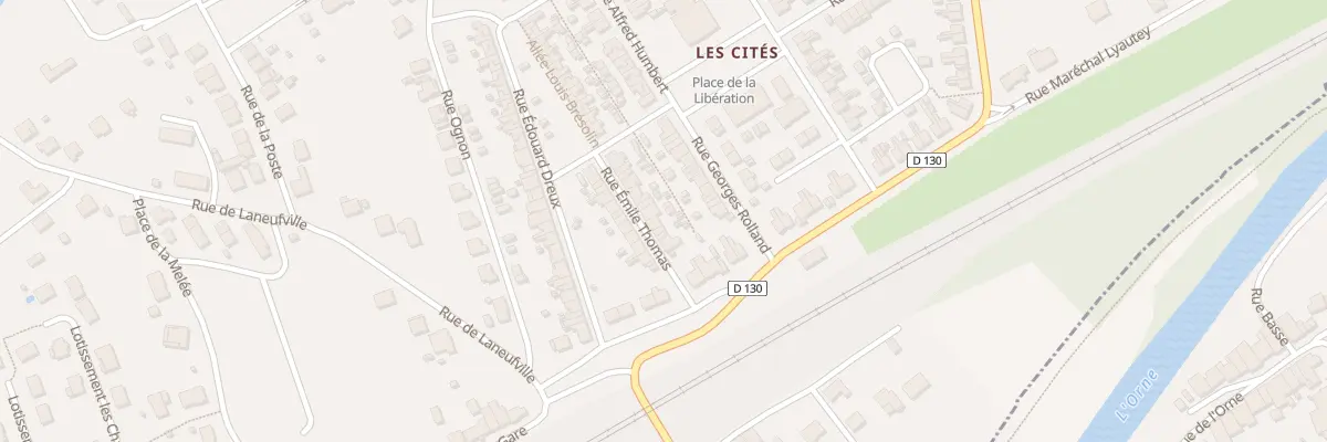 Plan du 8 Rue Emile Thomas à Valleroy