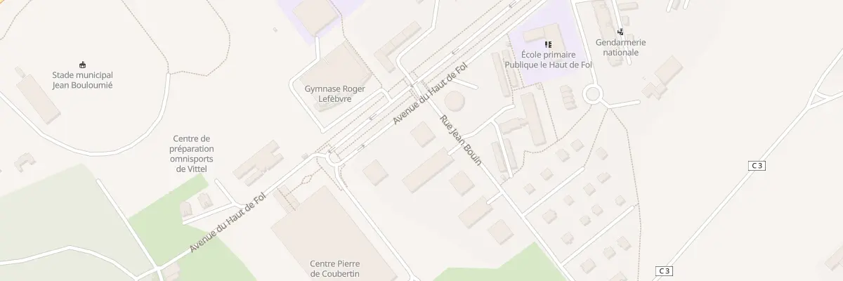 Plan du 116 Av du Haut de Fol à Vittel