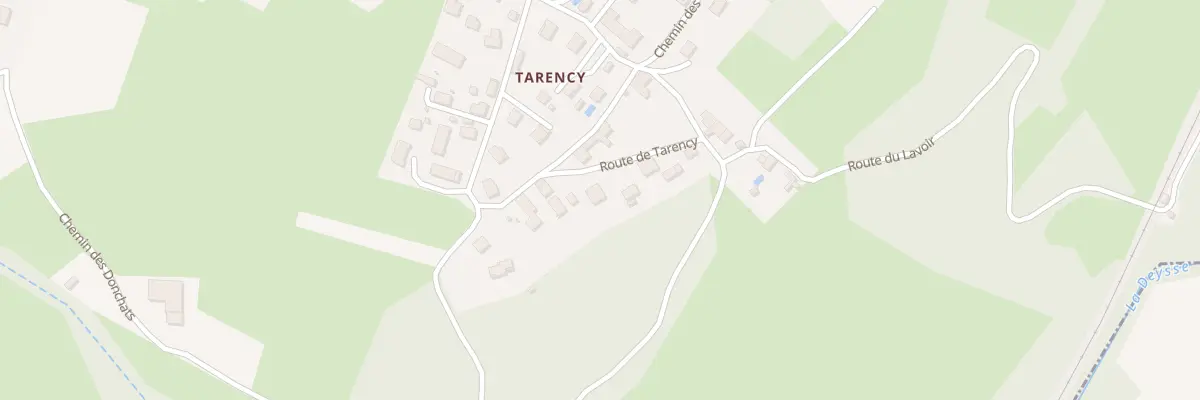 Plan du 750 Rte de Tarency à La Biolle