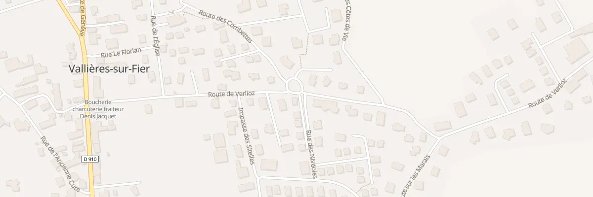 Plan du 350 Rte de Verlioz à Vallières-sur-Fier