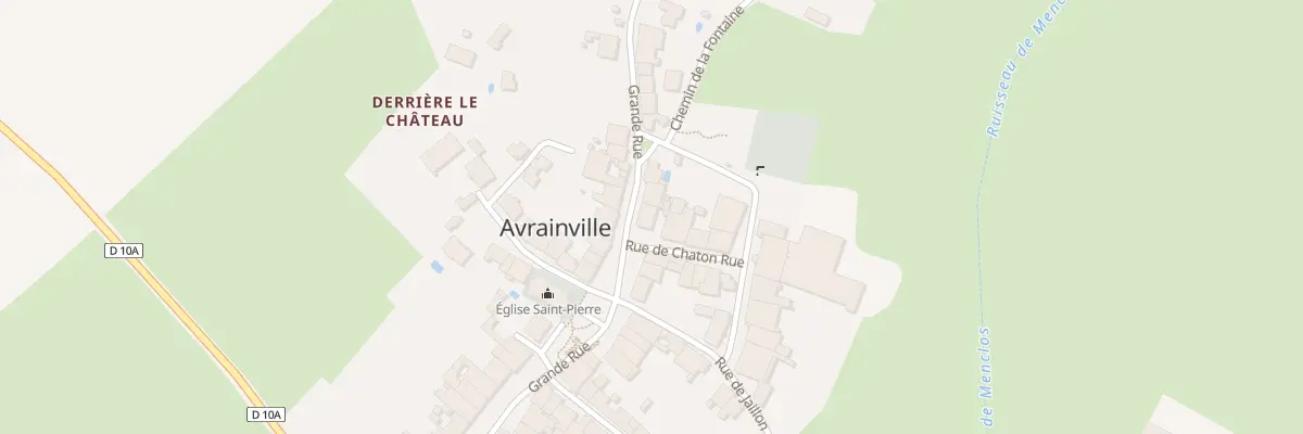 Plan du 38 Gr Grande Rue à Avrainville