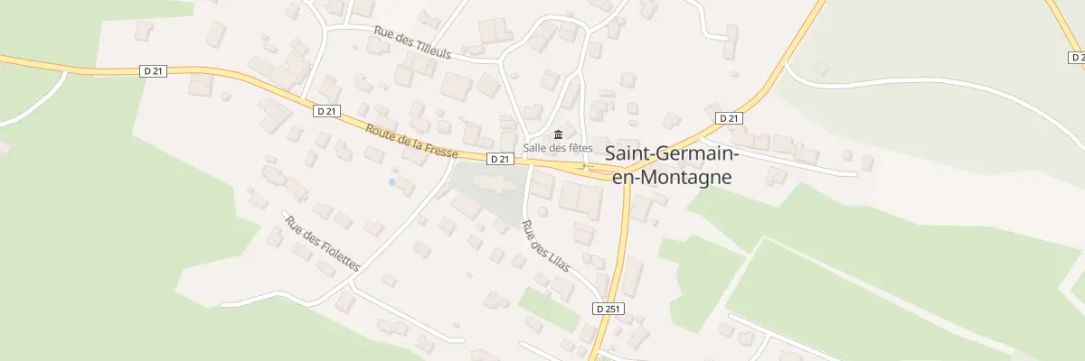 Plan du 16 Rte de la Fresse à Saint-Germain-en-Montagne