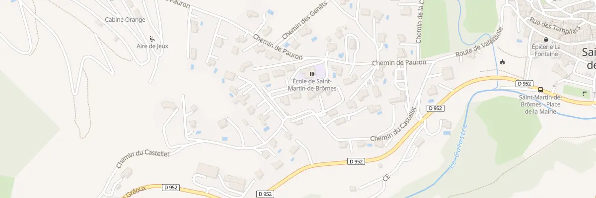Plan du 8035 Le Castellet à Saint-Martin-de-Brômes
