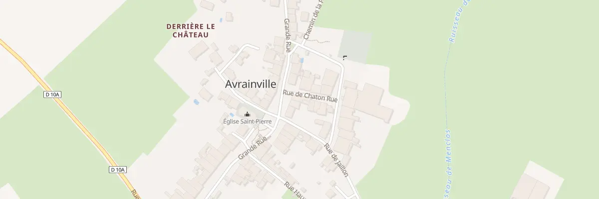 Plan du 36 Grande Rue à Avrainville