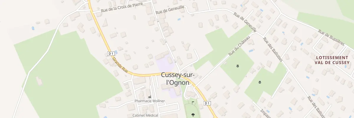 Plan du 27 Rue du Village à Cussey-sur-l’Ognon
