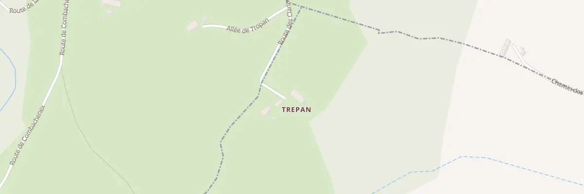Plan de Trepan à Bloye