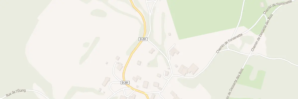 Plan du 1 Che de la Demoiselle à Moutoux