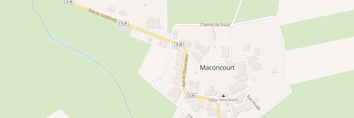 Plan du 13 Rue du Grand Maix à Maconcourt