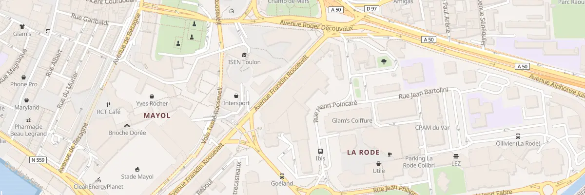 Plan du 3 Av Franklin Roosevelt à Toulon