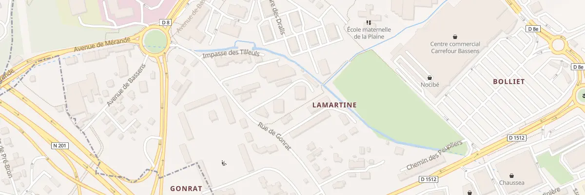 Plan du 171 Che de Gonrat à Bassens