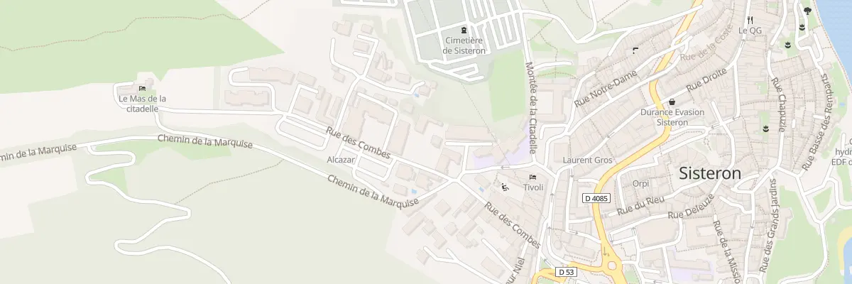 Plan du 166 Rue des Combes à Sisteron