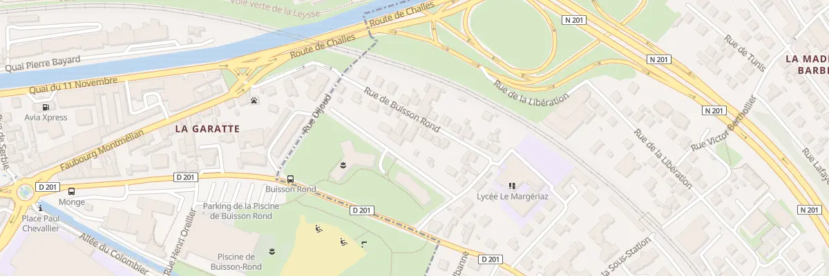 Plan du 11 Rue de buisson rond à Barberaz