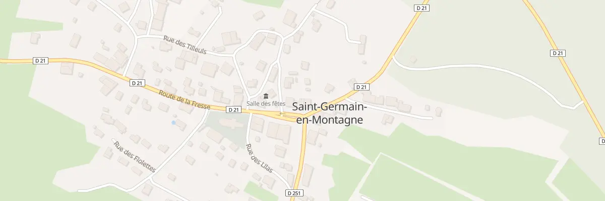 Plan du 21 Rte de la Fresse à Saint-Germain-en-Montagne