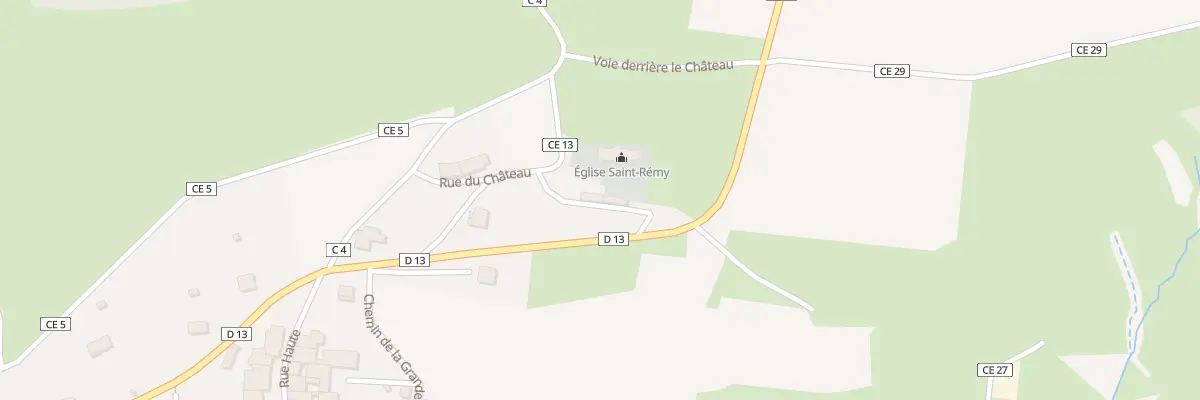 Plan du 3 Rue Devant le Château à Vicherey