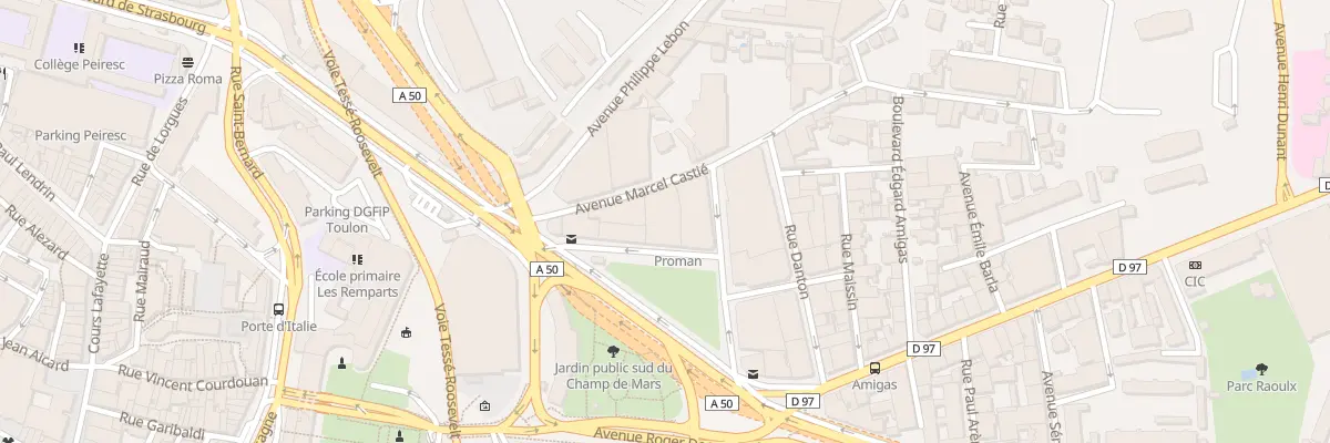 Plan du 89 Av Colonel Fabien à Toulon