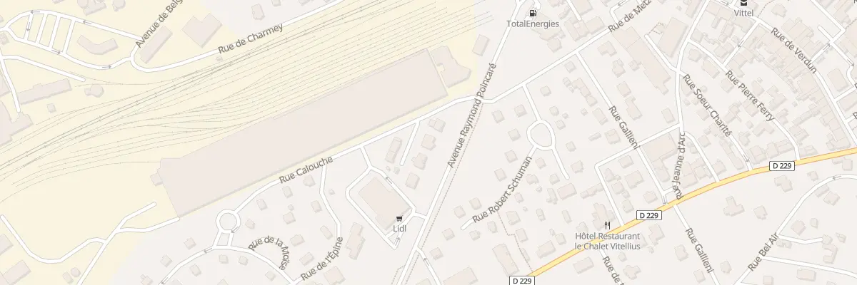 Plan du 174 Av Raymond Poincare à Vittel